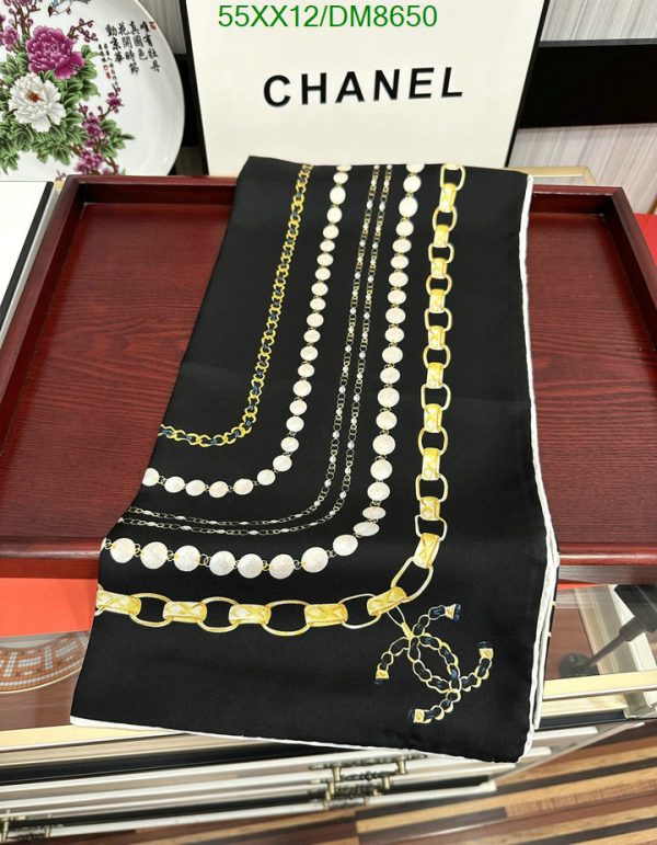 Chanel Replica Black Silk Fall Winter Scarf/Shawl