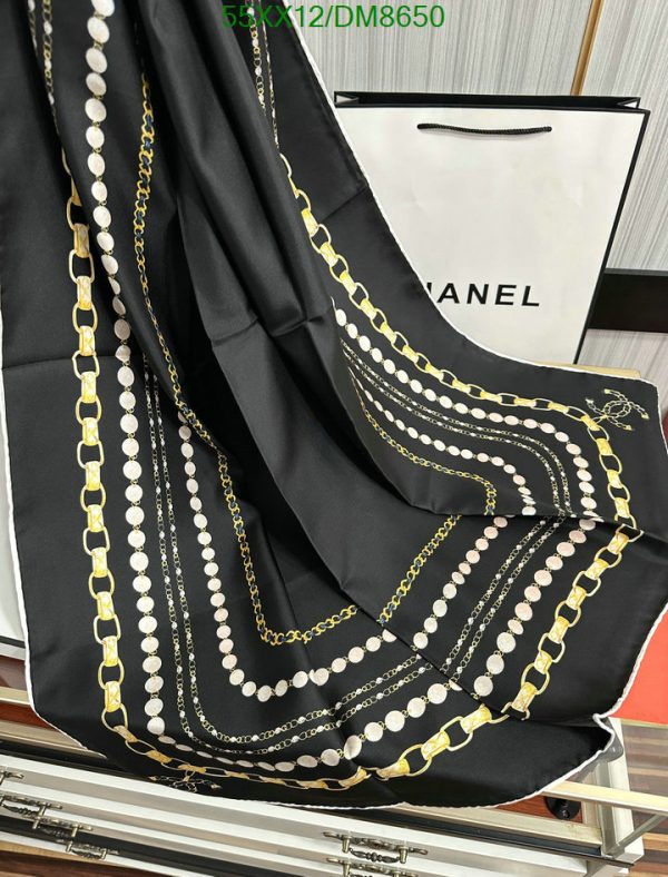 Chanel Replica Black Silk Fall Winter Scarf/Shawl