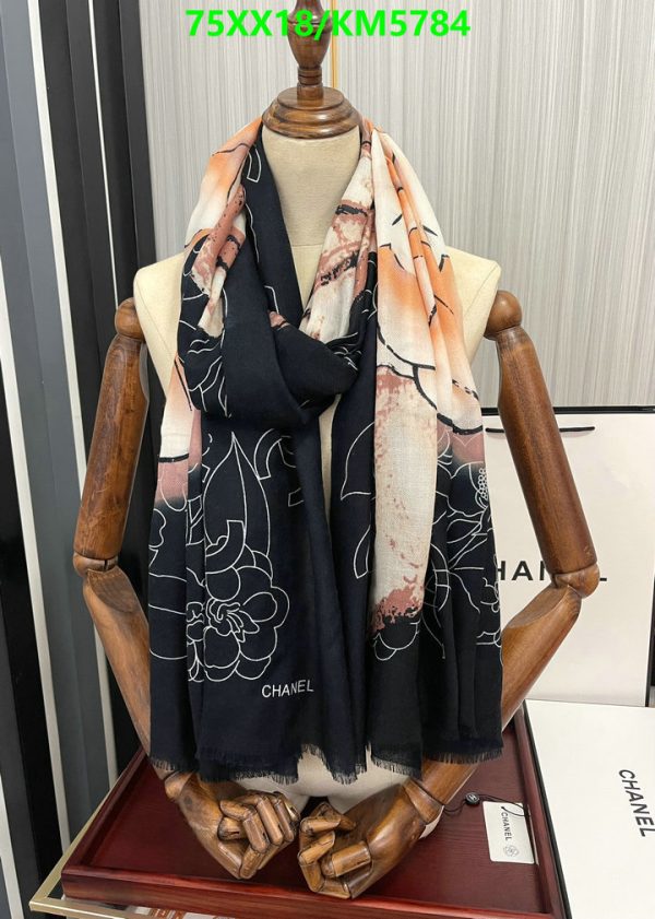 Chanel Replica Luxury Multicolour Cashmere Black Scarf