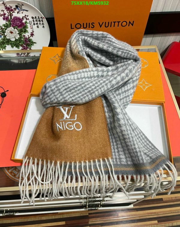 Louis Vuitton Replica Nigo Cashmere Scarf