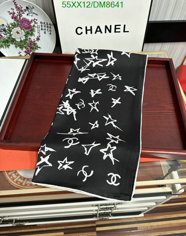 Chanel Replica 22C Scrunchie Star Pattern Hair Tie Coco Mark