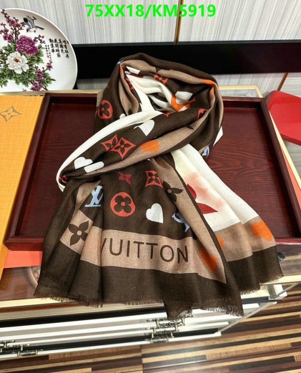 Louis Vuitton Replica Game On Bandeau Cashmere Scarf