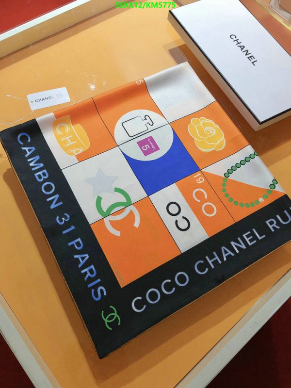 Chanel Replica Coco 31 Rue Cambon Square Silk Scarf