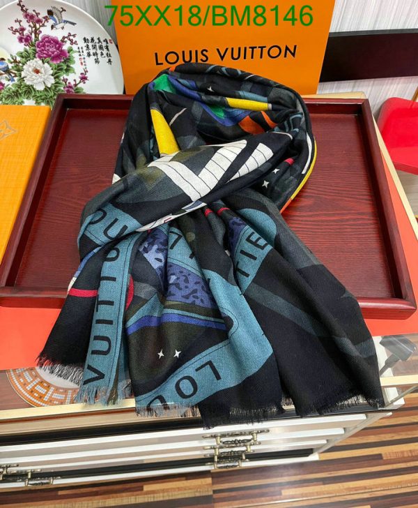 Louis Vuitton Replica Blend Novelty Outer Space Print Shawl