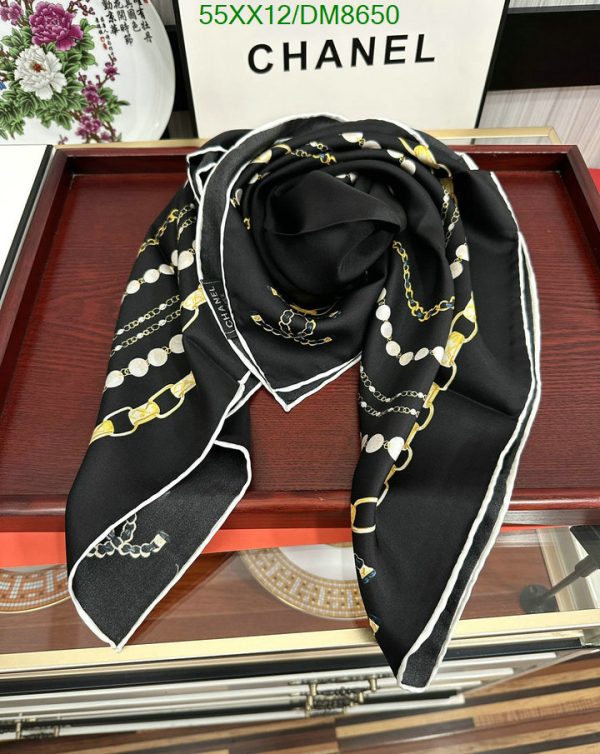 Chanel Replica Black Silk Fall Winter Scarf/Shawl