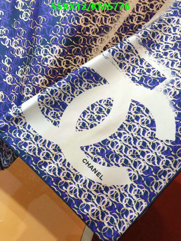 Chanel Replica Bold CC Silk Printed Square Scarf