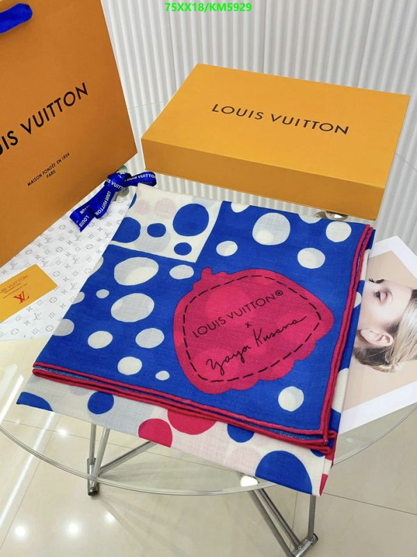 Louis Vuitton Replica LV x YK Infinity Monogram Dots Scarf 45