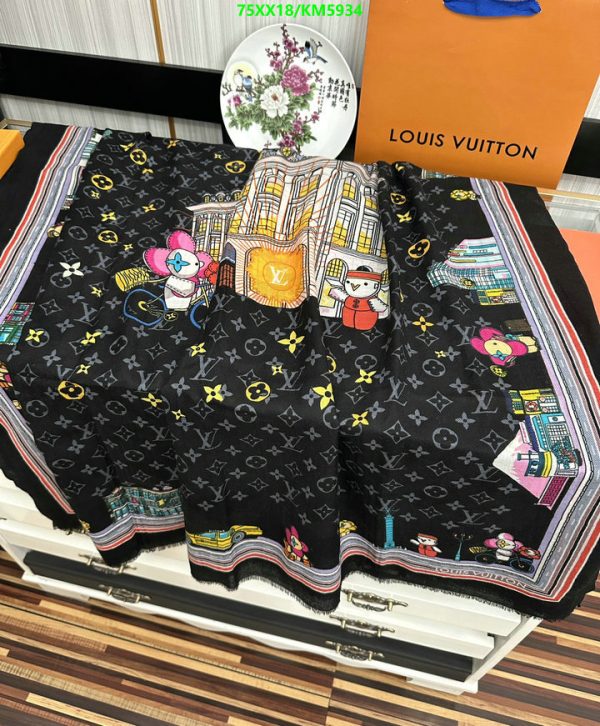 Louis Vuitton Replica Vivienne Animation Cashmere Scarf