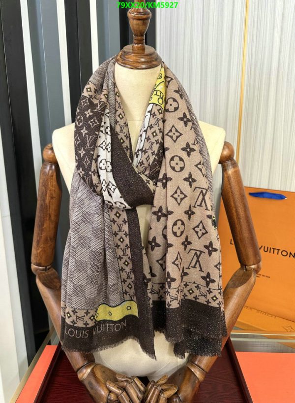 Louis Vuitton Replica Cashmere Monogram Woman Scarf