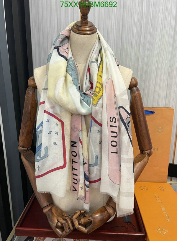 Louis Vuitton Replica Blend Novelty Outer Space White Shawl