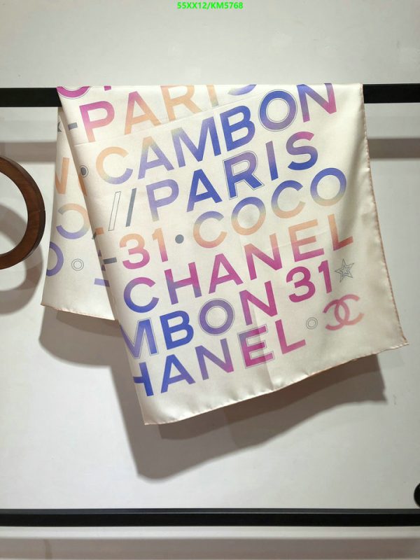 Chanel Replica Rue Cambon 31 Silk Neon Square Scarf