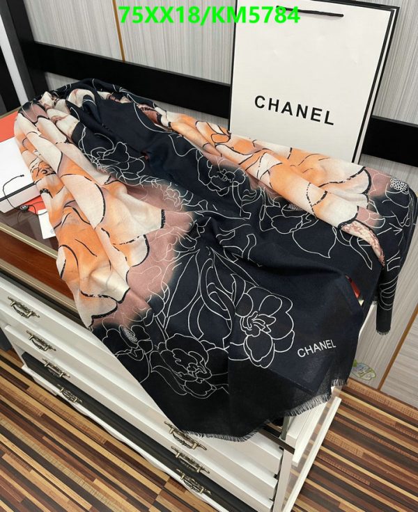 Chanel Replica Luxury Multicolour Cashmere Black Scarf