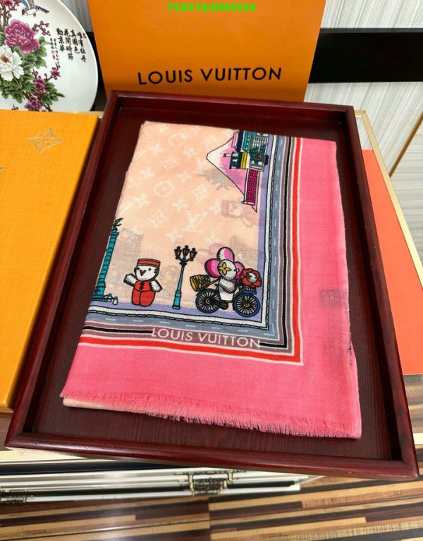 Louis Vuitton Replica Vivienne Animation Cashmere Scarf