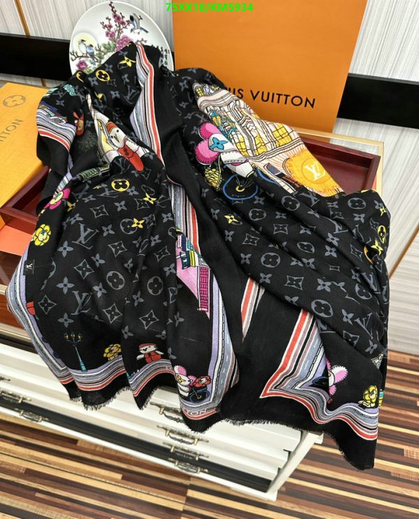 Louis Vuitton Replica Vivienne Animation Cashmere Scarf