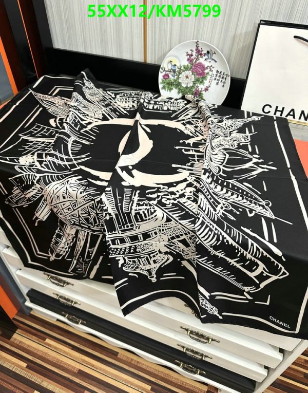 Chanel Replica Flight Now Boarding 2016 Silk Scarf