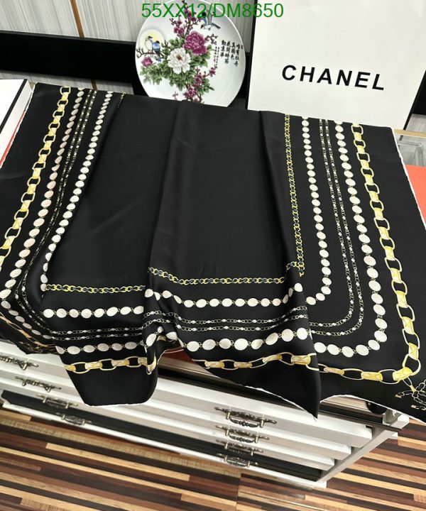 Chanel Replica Black Silk Fall Winter Scarf/Shawl