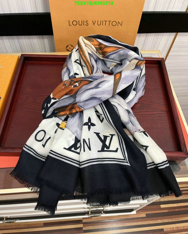 Louis Vuitton Replica Cashmere Malle Fleurs Square Scarf Shawl