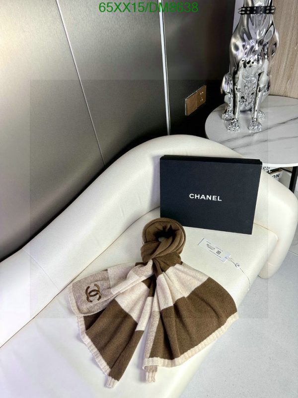 Chanel Replica CC Striped Cashmere Knitted Scarf