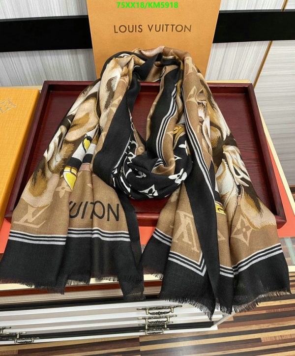 Louis Vuitton Replica Cashmere Malle Fleurs Square Scarf Shawl