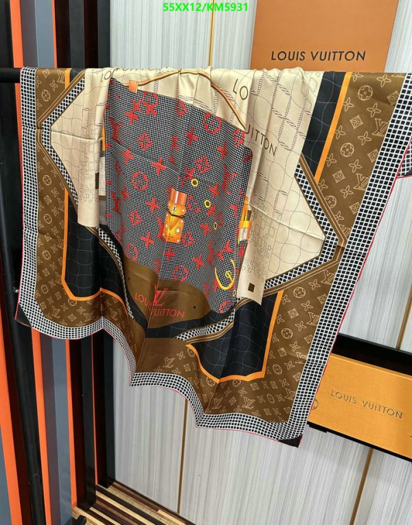 Louis Vuitton Replica Woman Silk Square Scarf