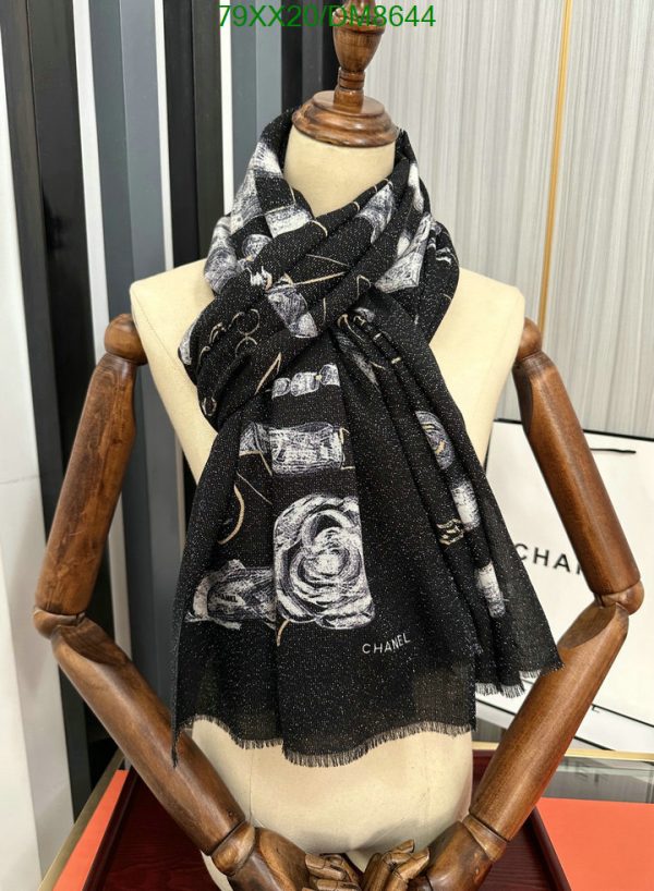 Chanel Replica Cashmere Black Print Square 85