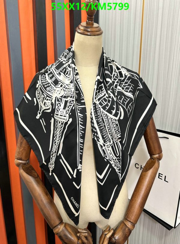 Chanel Replica Flight Now Boarding 2016 Silk Scarf