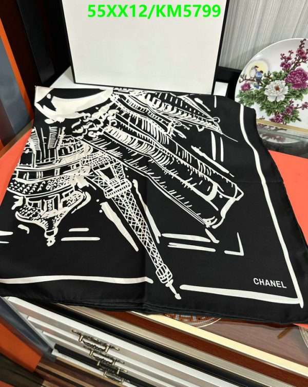 Chanel Replica Flight Now Boarding 2016 Silk Scarf