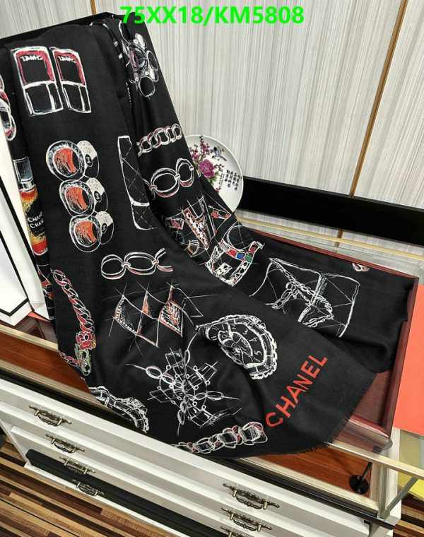 Chanel Replica Cashmere Logo Icon Shawl and Scarf