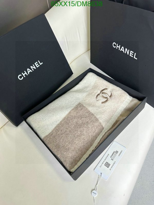 Chanel Replica CC Striped Cashmere Knitted Scarf