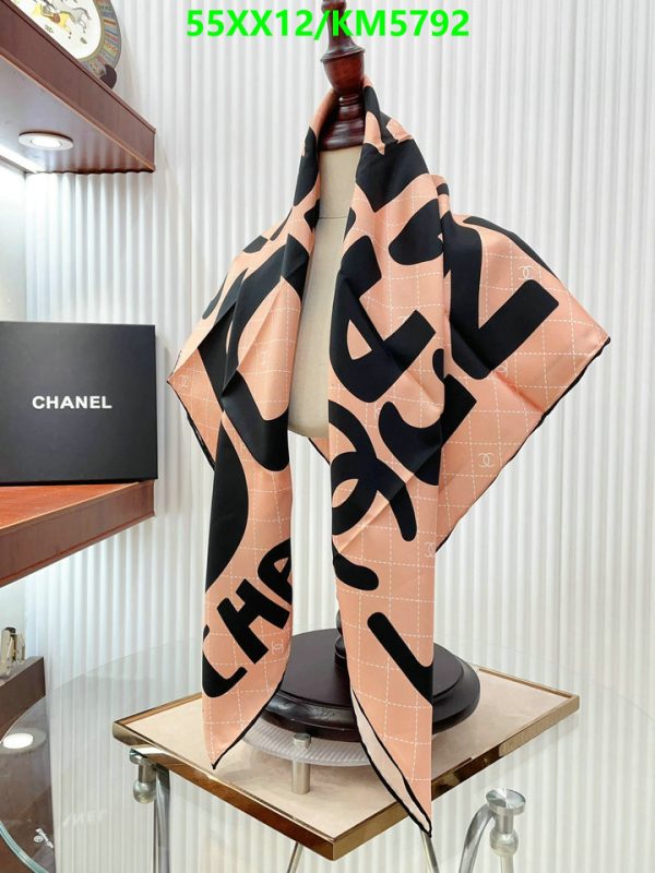 Chanel Replica Coco 85 Silk Square Twill Scarf