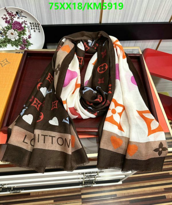 Louis Vuitton Replica Game On Bandeau Cashmere Scarf