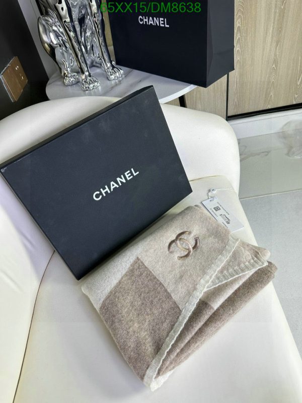 Chanel Replica CC Striped Cashmere Knitted Scarf