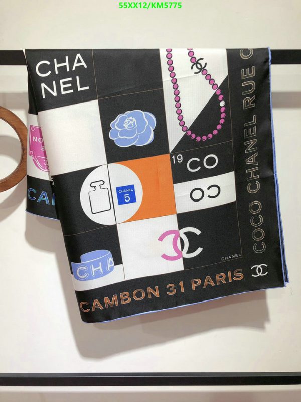 Chanel Replica Coco 31 Rue Cambon Square Silk Scarf