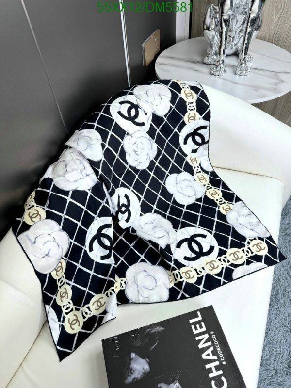 Chanel Replica Silk CC Camellia Scarf Square