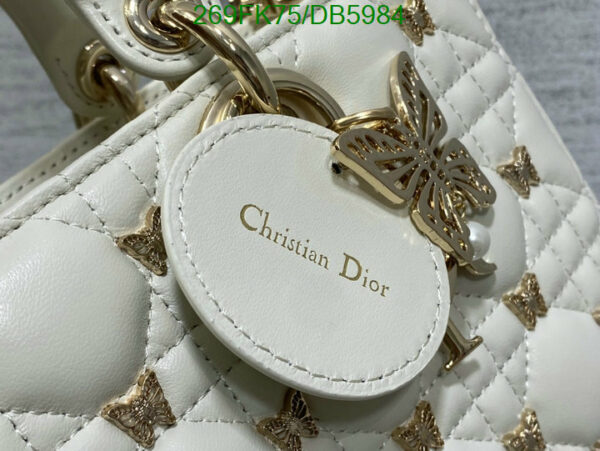 Christian Dior 1:1 Mirror Sheepskin Butterfly Cannage Lady D-Joy