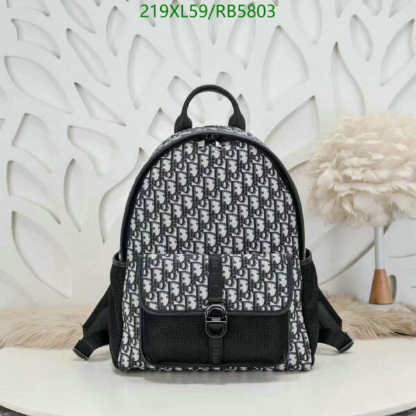 Christian Dior 1:1 Mirror Oblique Jacquard 8 Backpack