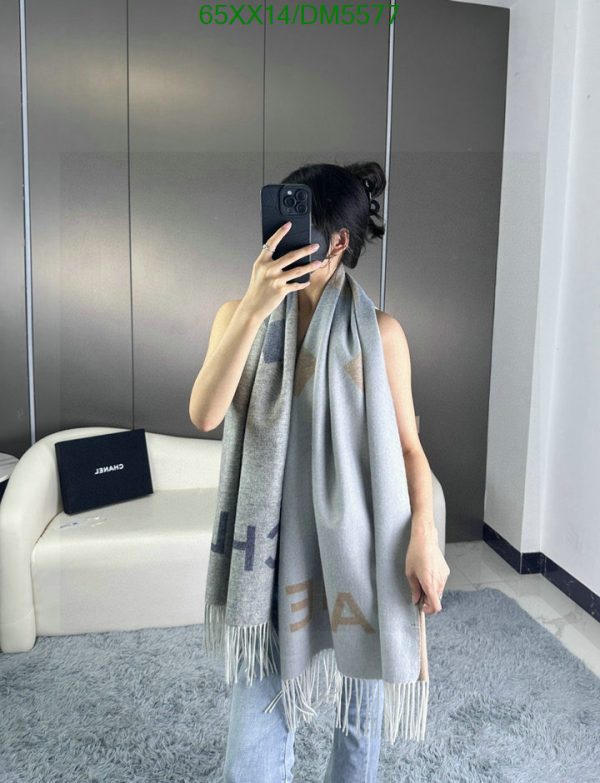 Chanel Replica Cashmere CC Logo Stole Scarf