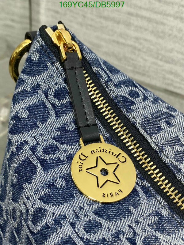 Christian Dior 1:1 Mirror Blue Diorstar Hobo Bag with Chain