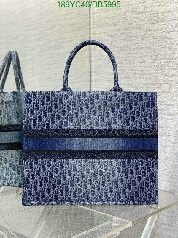 Christian Dior 1:1 Mirror Blue Denim Dior Book Tote