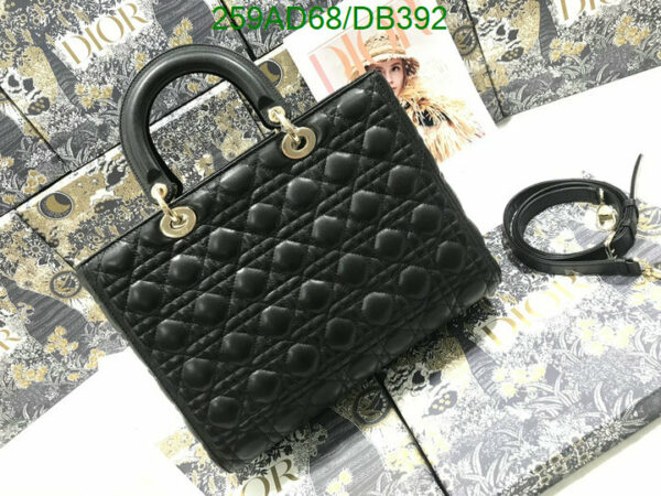 Christian Dior 1:1 Mirror Black Large Lady Dior Bag