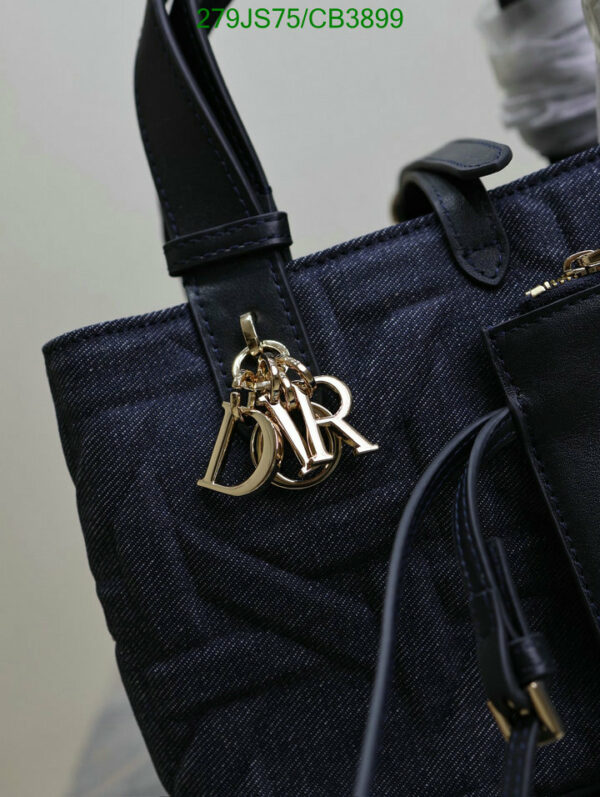 Christian Dior 1:1 Mirror Denim Medium Toujours Bag