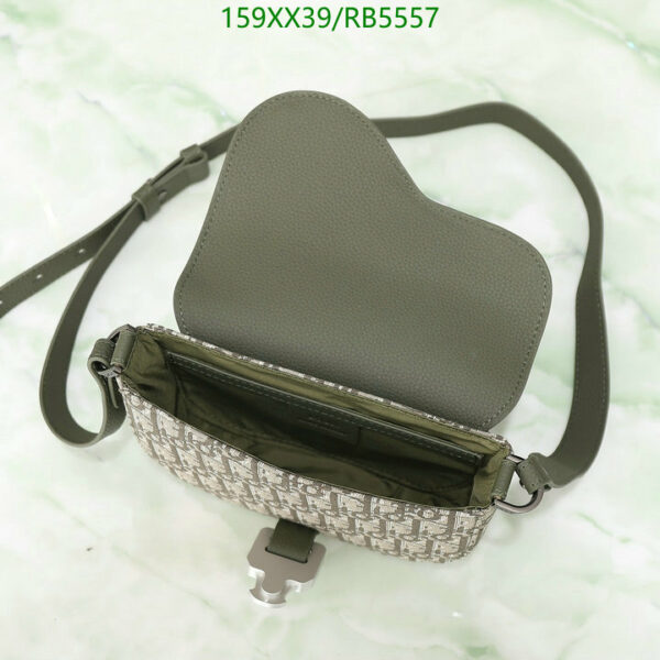 Christian Dior 1:1 Mirror Mini Saddle Messenger Bag with flap