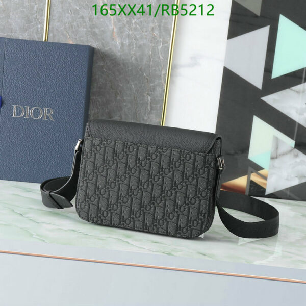 Christian Dior 1:1 Mirror Mini Black Saddle Messenger Bag