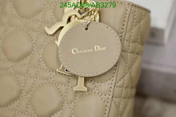 Dior 1:1 Mirror Leather Mini Sand-Colored Lady Dior Bag