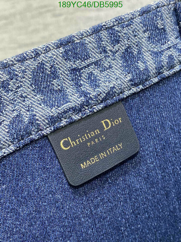 Christian Dior 1:1 Mirror Blue Denim Dior Book Tote