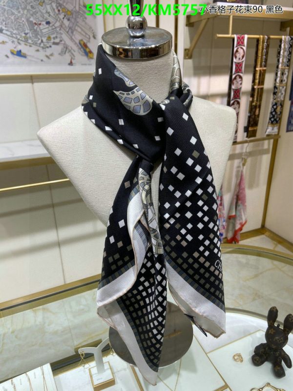 Chanel Replica Designer Silk Floral Shawl/Scarf