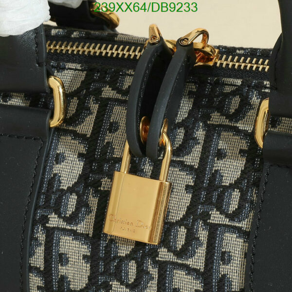 Christian Dior 1:1 Mirror Blue Oblique Jacquard Groove 25 Bag