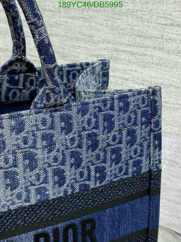 Christian Dior 1:1 Mirror Blue Denim Dior Book Tote