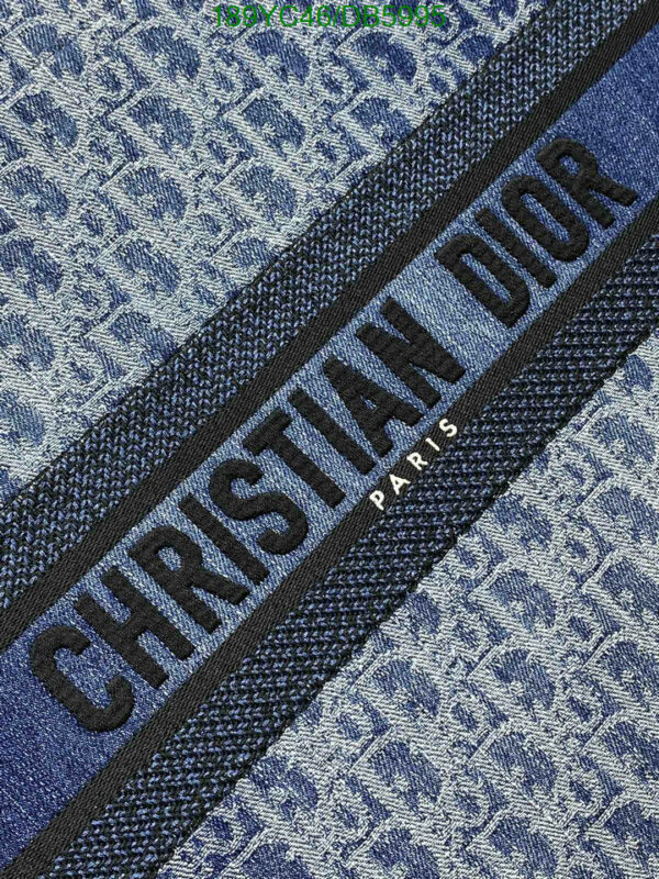 Christian Dior 1:1 Mirror Blue Denim Dior Book Tote