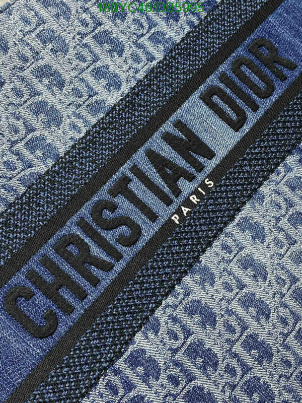 Christian Dior 1:1 Mirror Blue Denim Dior Book Tote